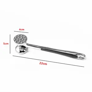 【Christmas 50％off】 Stainless Steel Tenderizer Hammer Kitchen Mallet for Home Use, Professional Meat Tenderizing Tool