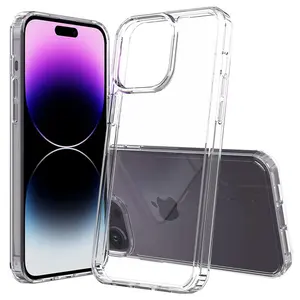 Hard Clear Phone Case For iPhone 17 ip17 Air 17promax 15 Plus 14 11 12 13 16 Pro Max Silicone Cover Case For iPhone 12 X XS Max Back Cover Protection Protective ip16 Casing Shockproof