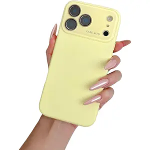 Phone case for iphone 17 16 15 14 13 12 11 pro max plus ,Frosted Solid Color Shockproof Camera Lens Protection Phone Bumper Cover phone Cases for iPhone17 pro max