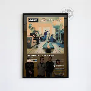 Oasis 'Definitely Maybe' Album Poster