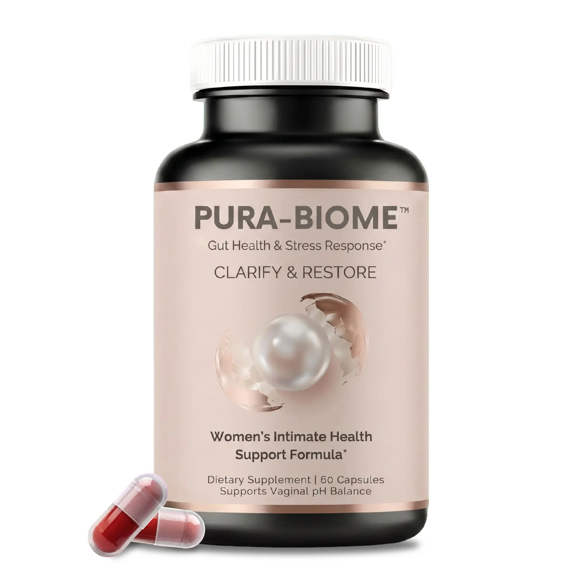 Vaginal Probiotics for Women pH Balance with Cranberry & KSM-66 Ashwagandha - 12 Billion CFU Feminine Health, Vaginal Flora & Stress Support - 60 Capsules, 30 Day Supply