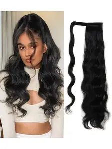 European Style Multi-Color Wigs, Long Curly Twin Ponytails, Voluminous Egg Curls, Magic Tape High Ponytail, Women's Hair Extensions