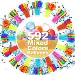 Random Color Quick Injection Water Balloon, 592pcs/111pcs Water Balloons for Water Battle, Outdoor Irrigation Balloons, Summer Party Toys, Water Balloons, Birthday Party Supplies, Versatile Use