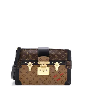 Pre-owned Louis Vuitton Canvas Coated Clutches & Wristlets Trunk Clutch Reverse Monogram Canvas by Rebag