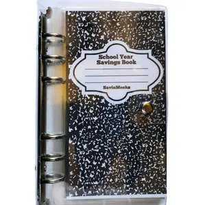 SavinMeeKz School Year Savings Book - Cash Envelopes for School Expenses - Budget Binder for Parents & Kids - Easy Financial Management Tool