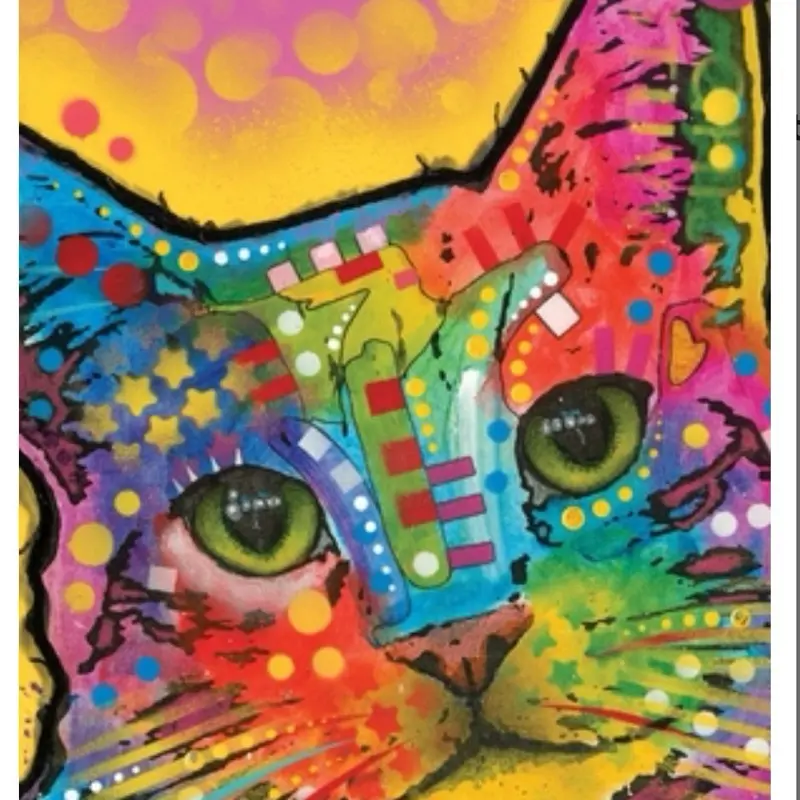 Dean Russo Tilted Head Cat Journal - Hardcover with Lined Pages for Creative Self-Expression
