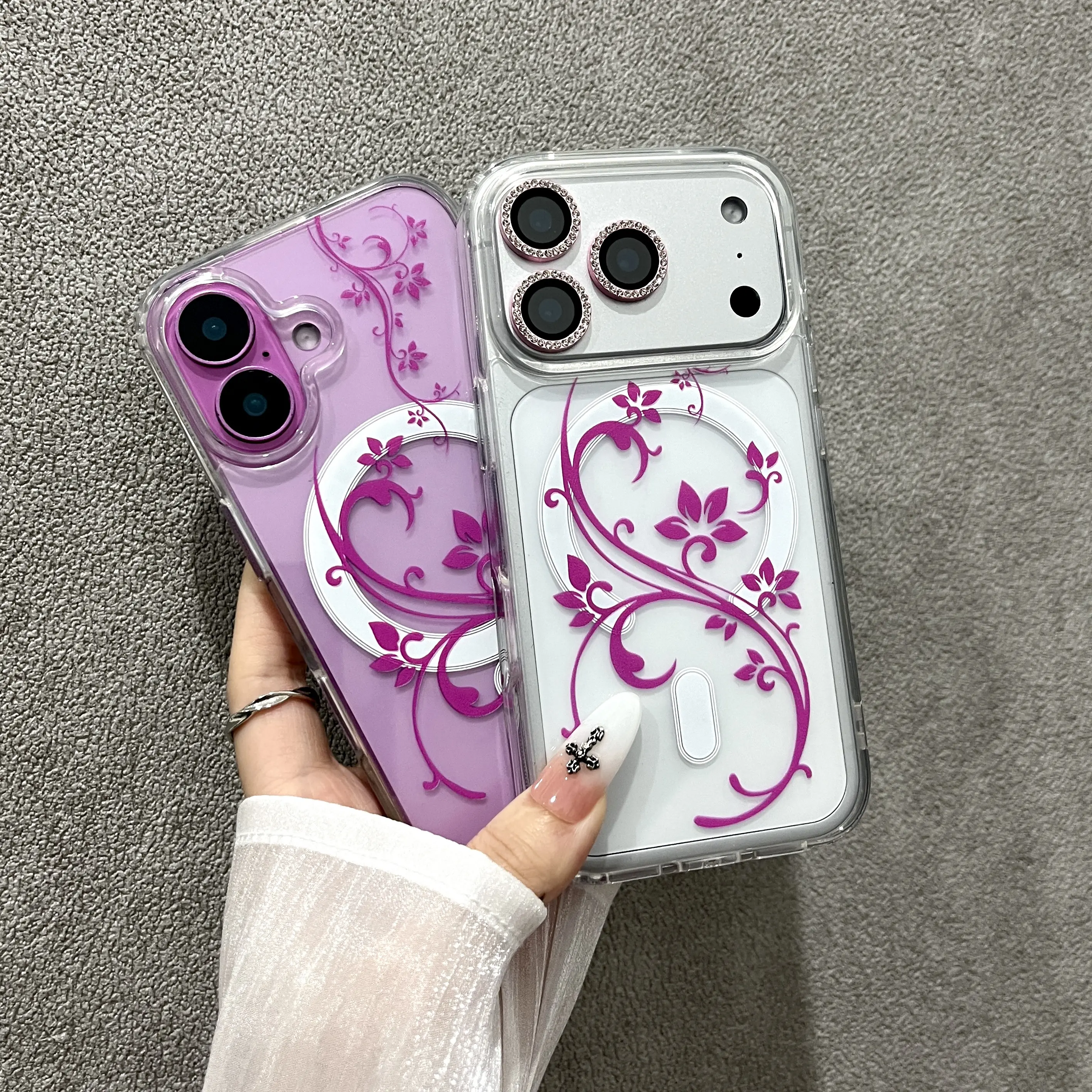 Magnetic Purple Floral Pattern Phone Case Wireless Charging Compatible Fits iPhone 17 16 15 14 13 Pro Plus Pro Max Shockproof Slip Resistant Protective Case Fashion Essential for Women Minimalist Premium Phone Case - TikTok Shop Magnetic Purple Floral Pattern Phone Case Wireless Charging Compatible Fits iPhone 17 16 15 14 13 Pro Plus Pro Max Shockproof Slip Resistant Protective Case Fashion Essential for Women Minimalist Premium Phone Case - TikTok Shop