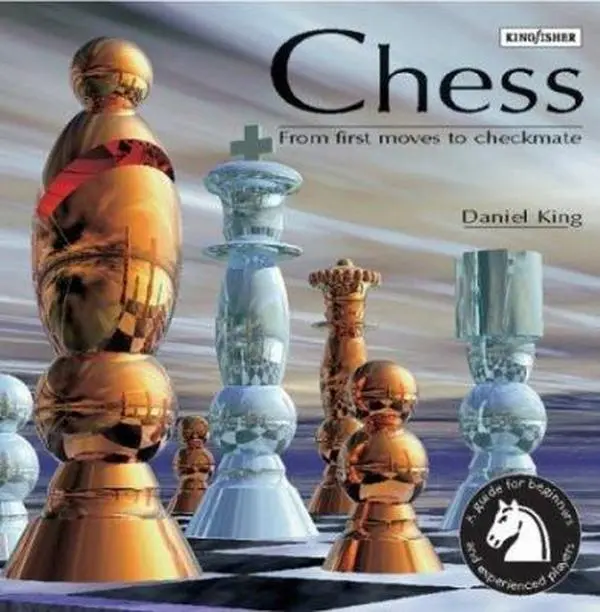 Used Chess Paperback Book & Game - "From First Moves to Checkmate" by Daniel King, 0.6 lbs Full Color Guide, Beginners Learning Resource, Includes Puzzles, Glossary, Chess Organizations Information