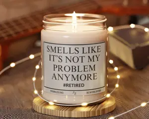 Funny Retirement Gift, Retirement Gift for Women, Retirement Gift for Men, Retirement Candle, Gift for Coworker, Retirement Gift for Teacher