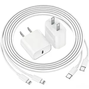 2-Pack 20W USB C Rapid Phone Charger Block with 10 Ft Long USB C to Lighting Cable Compatible with iPhone 14 Pro/13 Pro Max/12/11Pro/Mini/SE Charging Electronic