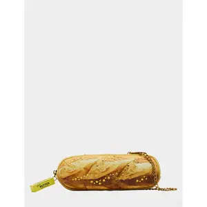 Betsey Johnson KITSCH BAGUETTE ABOUT IT SHOULDER BAG TAN