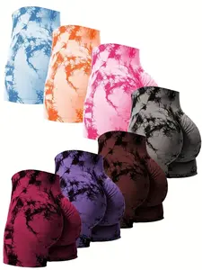 Workout Shorts for Women Scrunch Butt Lifting High Waisted Yoga Gym Seamless Booty Biker Shorts