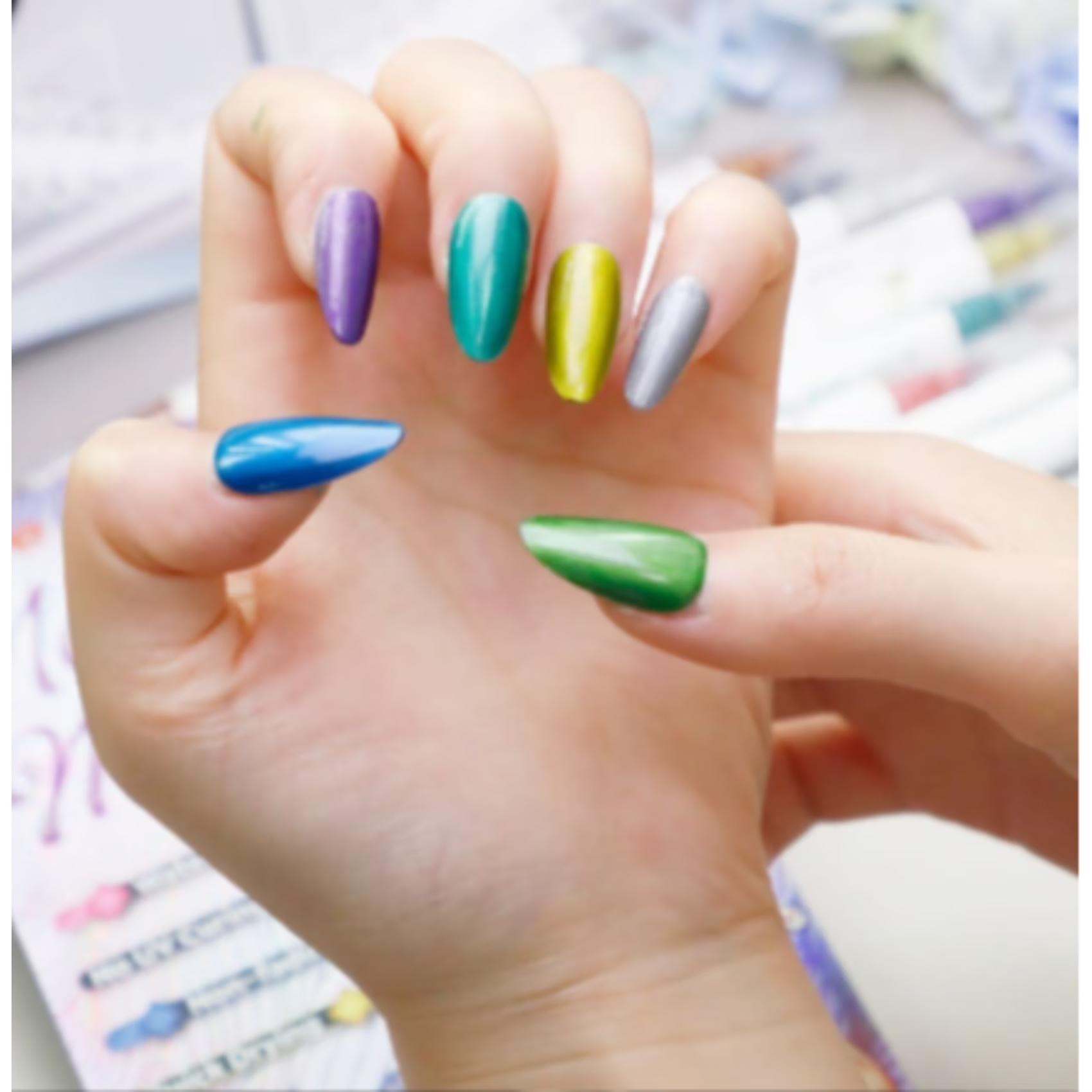 10-Color Acrylic Paint Nail Doodle Pen, Manicure Tool Assorted Colors Quick-Drying Acrylic Paint Pens for Note Taking,DIY Manicures & Easy 3D Designs,kids stuff for girls-Nail Care Cutics Manicure Polish Cosmetic