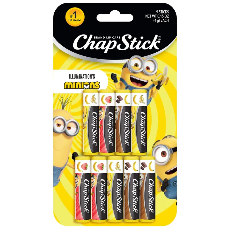 ChapStick Minions Banana-Nana Lip Balm Variety 3-Packs (9 Sticks)