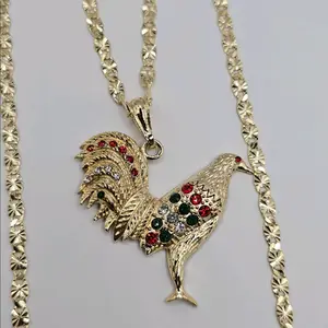 ROOSTER necklace regular style Gold-plated 24"inches