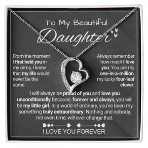 To My Beautiful Daughter - Extraordinary - Forever Love Forever Love Necklace