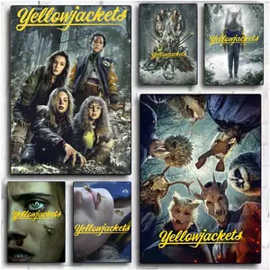 PIKPAKA horror movie y-Yellowjackets Painting Calligraphy Waterproof & Scratch-Resistant Canvas Art - Premium Oil Painting Style Wall Decor for Living Room, Bedroom, Kitchen & Café, Perfect Holiday & Party Gift