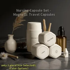 Travel Essentials Capsule Set, Portable Wash & Care Products, Compact Travel Capsules, Ideal for On-The-Go Use, Easy-To-Carry Containers