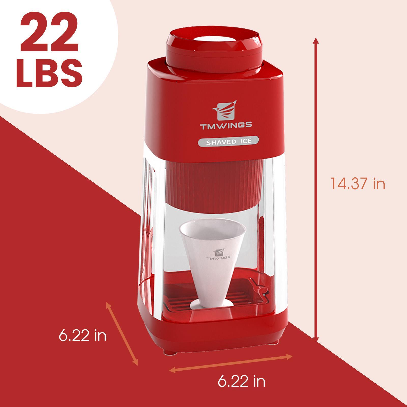 Electric Ice Shaver & Crusher – Portable Snow Cone & Slushy Maker with Stainless Steel Blades | Perfect for Summer Drinks, Cocktails, Kitchen & Parties, Automatic