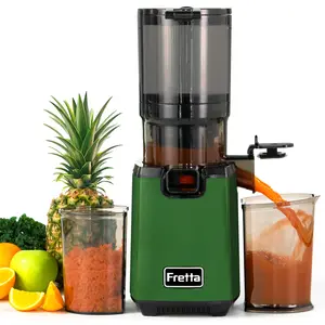 Cold Press Juicer, 4.25“/5.3" Wide Feed Chute for Whole Fruits & Vegetables, Slow Masticating Juicer, High Juice Yield, Easy to Clean