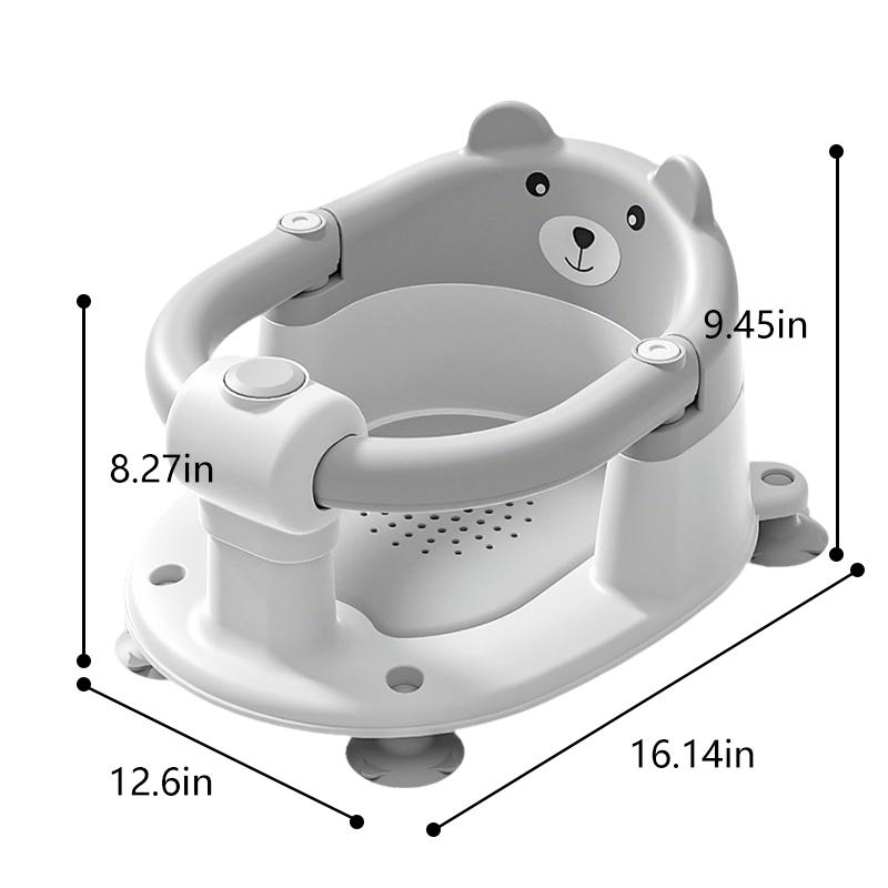 Baby Bath Seat for Babies 6 Months & up,Non-Slip Toddler Bath Seats for BabiesSitting Up, Safe Infant & Newbom BathtubChair with 4 Suction Cups & Soft Cushion forShower,Gray Gifts Care kids room furniture
