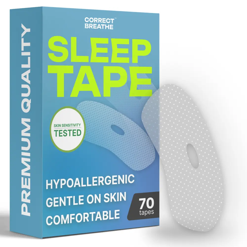 CorBreev Mouth tape 70 Pack) - Skin-Friendly, Hypoallergenic, Easy to Apply & Remove, Reduce Snoring CorBreev Mouth tape 70 Pack) - Skin-Friendly, Hypoallergenic, Easy to Apply & Remove, Reduce Snoring