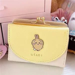 New Chiikawa Hachiware Usagi Kawaii Anime Cartoon Wallet Card Holder Student Fashion Compact Portable Gifts for Girls Sweetness