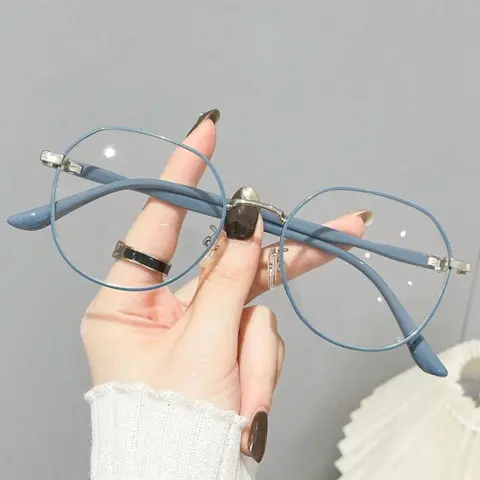 Anti-blue Light Glasses, Cute Eyeglasses for Women & Men, Fashion Eyeglasses for Work, Daily Clothing Decor, Perfect for Student Daily Use, Trendy Frames, Fashion Accessory Eyewear
