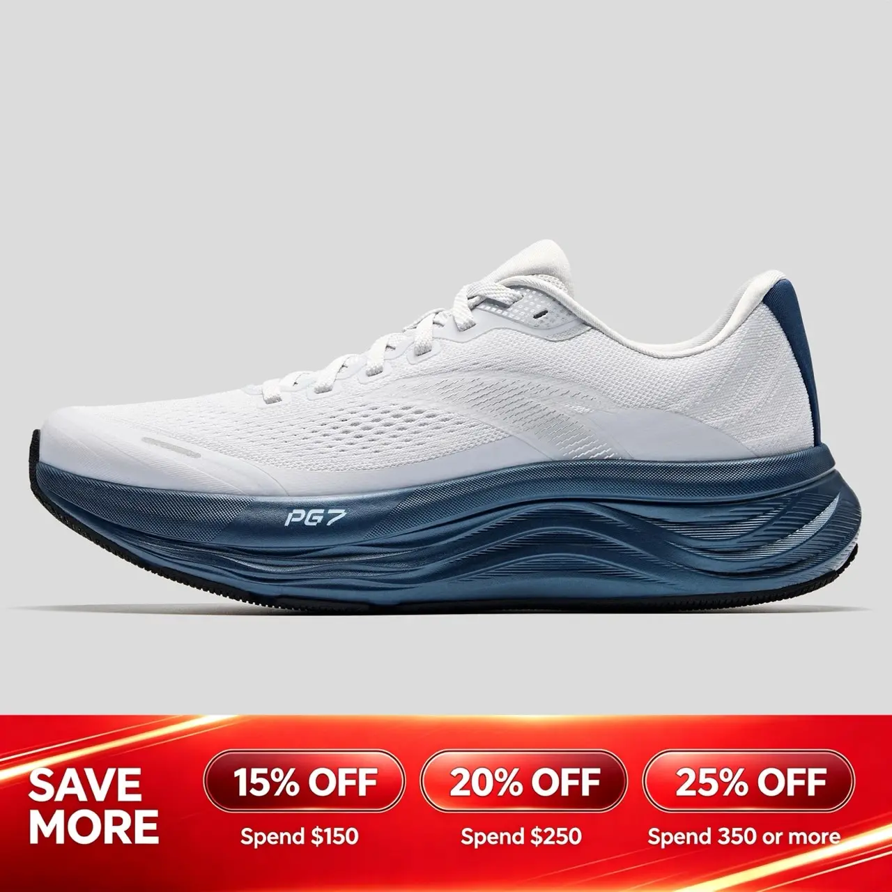 ANTA MEN PG7 Running Shoes Widefoot Rebound Absorption Outdoor Walking Sports Shoes