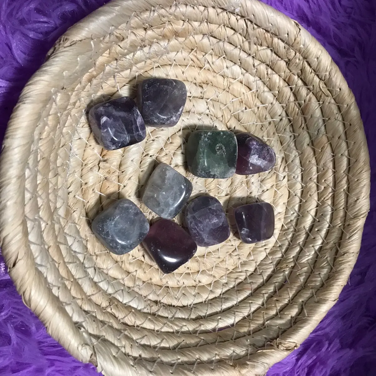 Flourite Tumbled Cube