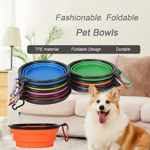 Pet Supplies - Portable Folding Bowl - Pet Travel Folding Bowl - Dog Bowl Dog Food Tools - Retractable Water Bowl - Dog Bowl