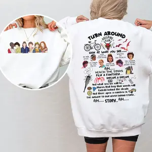 Christmas Show Character 2 sides Shirt, Never Ending Story Quotes Stranger Christmas Sweater, Character Graphic Shirt, Retro 80s Graphic Shirt