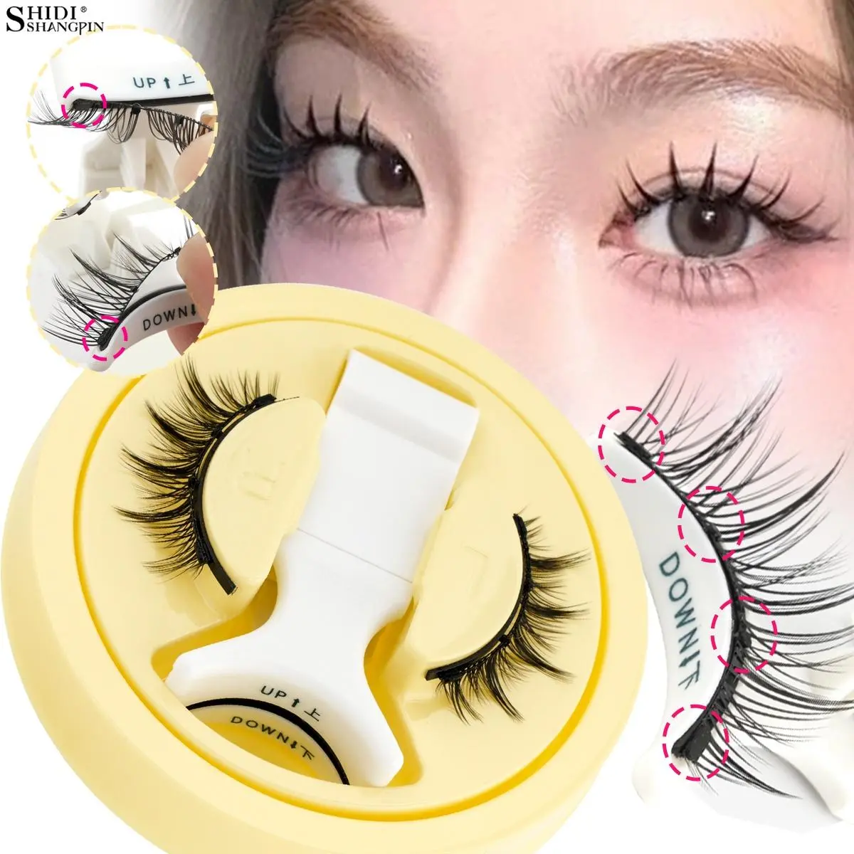 3D Magnetic Eyelashes Kit  Natural Look False Mink Eyelashes Magnetic Tweezers Makeup Tool Handmade Fluffy Faux Mink Cilios