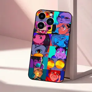 iPhone Case DANDADAN iPhone Case Pattern, Shockproof with Lens Protection, Black TPU, Compatible with iPhone 11/ 12/ 13/ 14/ 15/ 16 Pro Max Case