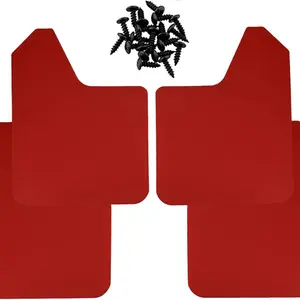 Universal Car Pickup Suv Mud Flaps Set, Anti-Splash Dust Collector, 4 Piece Kit, Durable Rubber Material, Easy Installation, Car Accessories