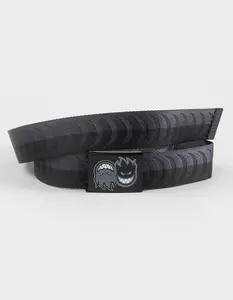 SPITFIRE Mens Crescent Web Belt, Black SPITFIRE Mens Crescent Web Belt, Black