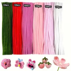 600-Piece Colorful Tube Cleaning Sticks DIY Craft Set DIY Craft Tool, DIY Craft Supplies - Craft Art Materials, Suitable for DIY Flower Holiday Bouquets and Decorations - Perfect Gift for Christmas, Birthdays, and Graduations