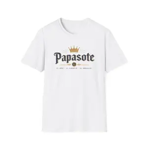 Menswear Soft Round Neck Shortsleeve T-Shirt - Funny Papasote Beer-Style Father's Day Gift Top
