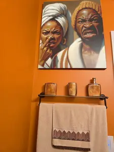 Stankface Couple #2. Black Bathroom Poster