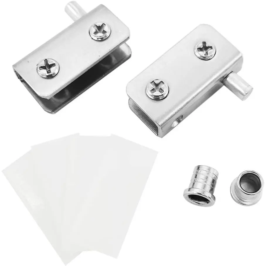 Glass Door Pivot Hinge for Free Swinging Glass Doors, 40x20x13mm Stainless Steel (Pair)