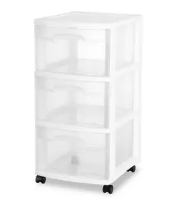 3 Drawer Cart, White