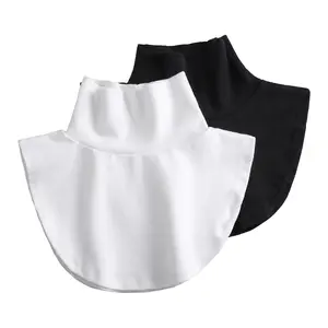 Knitted Fakes High-Collar Women'S Pullover Collar Top, With A Removable Neckline Design. Dickey Halfs Shirt, Decorative High Collar For Warmth And Wind Protection.