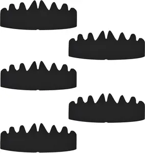 5 Pcs Black Baseball Cap Inserts - Flexible, Washable, Reusable Hat Liner - Felt Sweat Liner - Supports Brim & Crown - Fits Snapback & Fitted Caps - Ideal for Ball Sports