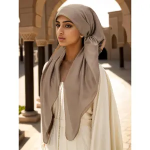 Women’s Solid‑Color Instant Hijab, Viral Elegant Minimalist Soft Breathable Headscarf, Comfortable Stretchy Fashion Hijab, Versatile Modest Accessory for Daily Wear, Prayer Occasions, Casual Outings & Trendy Everyday Styling