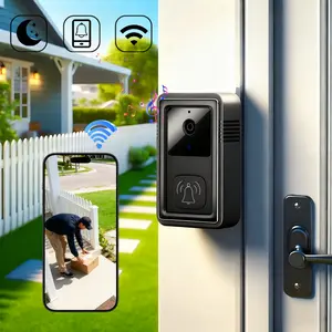 Doorbell Camera Wireless, 1080P Video Doorbell, Night Vision, AI Human Detection, 2.4GHz WiFi, Doorbell Camera with Two-Way Audio, Instant Alert, Battery Powered, Wireless Smart Doorbell, Cameras for Home Security