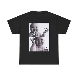 Ai Niche Baby 6 7 T-Shirt, BrainRot Posted Up Niche baby Meme 67Meme, Niche AI Baby Meme tee