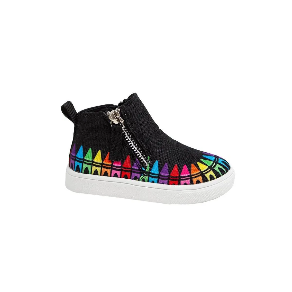 Rainbow Crayon Sneaker Booties