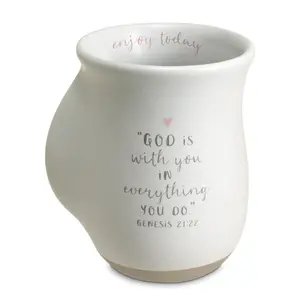 LCP  18 oz Enjoy Today White Handwarmer Mug