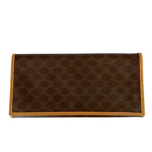 Pre-owned Celine Wallet Small Leather Goods macadam long leather authentic with COA