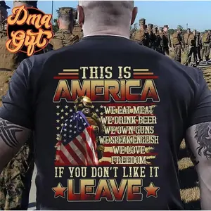 this is America we eat meat drink beer own guns speak English love freedom If...